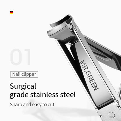 MR.GREEN Multifunctional Nail Clippers - Six Functions, Nail Files, Bottle Opener, Small Scissor, Stainless Steel Nail Cutter