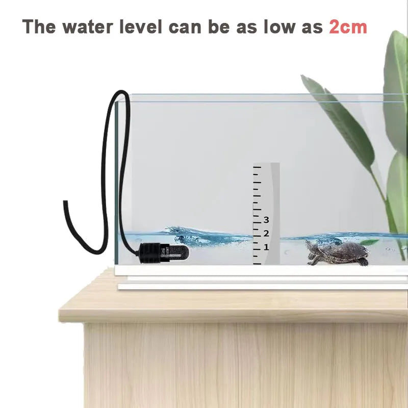 Mini Submersible Aquarium Heater - Adjustable Thermostat, USB Charging, Ideal for Fish Tank Heating (18-34°C)