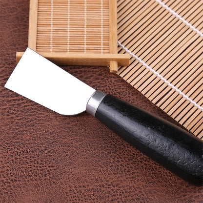 KRABALL Leather Cutting Knife: Edging Knife with Wooden Handle for Easy Trimming in Leathercraft - 1 Piece