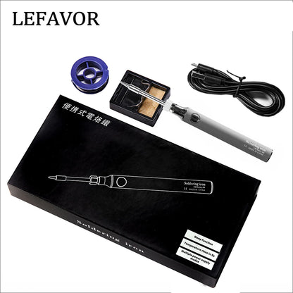 Wireless Charging Electric Soldering Iron | USB 5V8W Fast Charging | Lithium Battery Portable Repair Welding Tools