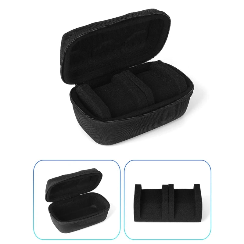 Portable Watch Storage Box: Water-Proof Zipper Travel Carrying Case - EVA Storage Bag for Smartwatch Wristwatch