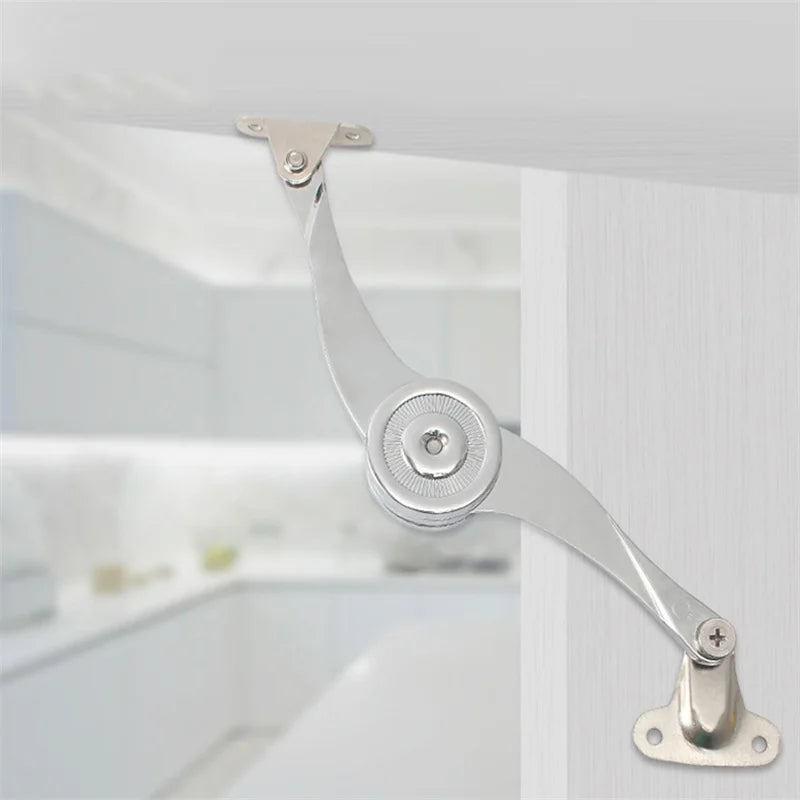 Adjustable Hydraulic Random Stop Hinges: Kitchen Cabinet Door Lift Up Flap Stay Support - Polish Hinge for Furniture Hardware