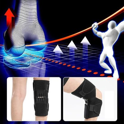 Knee Support Medical Brace - Power Lift Spring Stabilizer for Joint Support, Gym and Sports Health Care