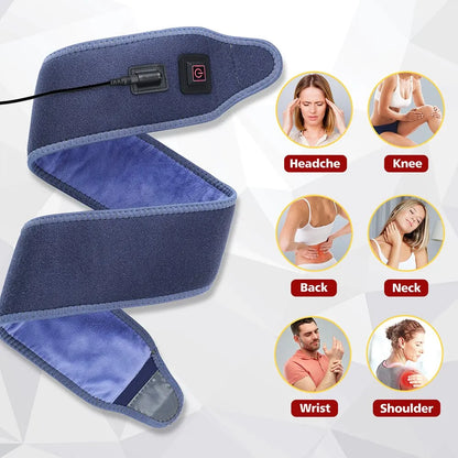 Hailicare Heating Pad Wrap: 3 Heating Settings Wristband Brace for Warm Pain Relief - Ankle Support Protector Bandage