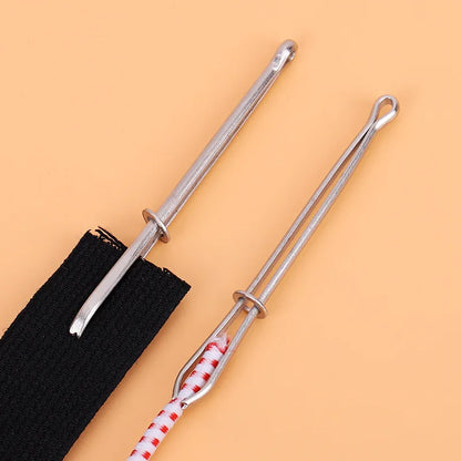 Elastic Metal Drawstring Rope Threaders: DIY Sewing Accessories - Self-Locking Tweezer Clip for Elastic Cord Rope Threading