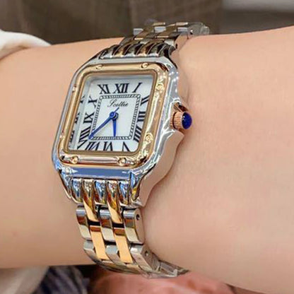 New Fashion Elegant Women’s Steel Watch – Waterproof Quartz, Stylish Design for Girls and Ladies