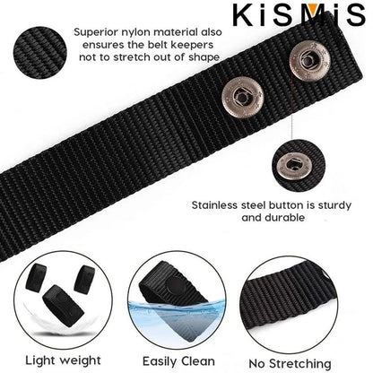 KISMIS Tactical Belt Set: 4Pcs Multipurpose Nylon Buckle with Double Snaps - Wide Belt Accessories for Outdoor Sports