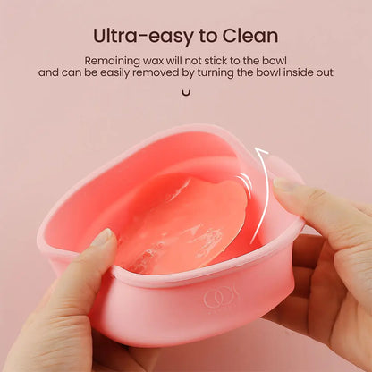 Portable Silicone Wax Warmer: 400ML Foldable Wax Heater - Hair Removal Spa Body Epilator for Travel, Paraffin Wax Pot