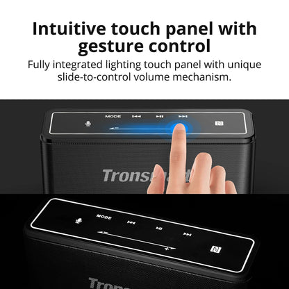 Original Tronsmart Mega Bluetooth Speaker – 40W Portable Soundbar with Touch Control, Voice Assistant, NFC, and MicroSD Support