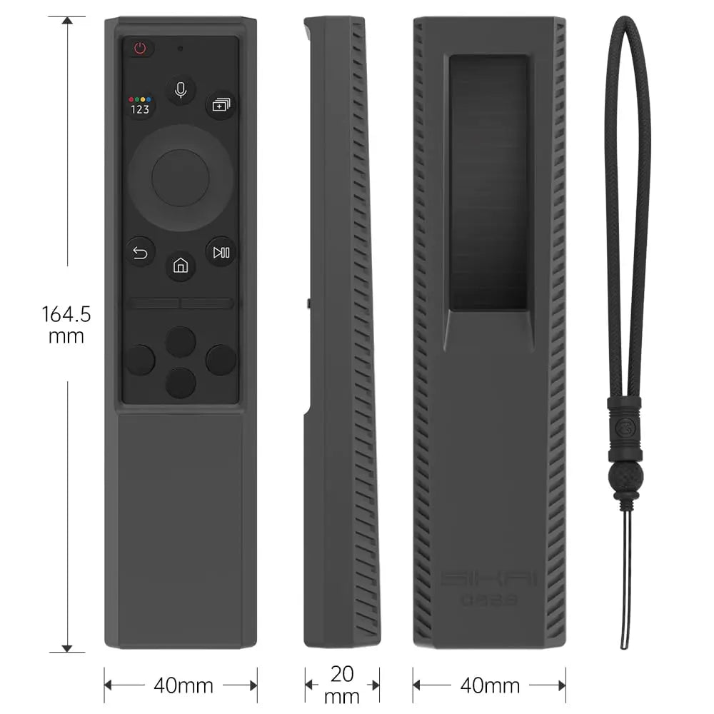 Silicone Case for Samsung 2022 SolarCell Remote: Protective Cover for TM2280E TM2281E BN59-01386 - Compatible with BN59-01385A, BN59-01385B, BN59-01391A Remotes