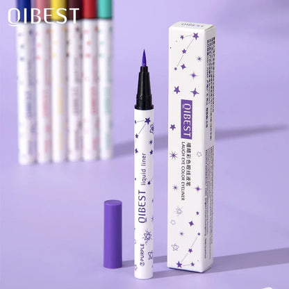 12 Colors Waterproof Matte Liquid Eyeliner Pen – Long-Lasting Green, Yellow, Purple, Blue, White Eyeliner