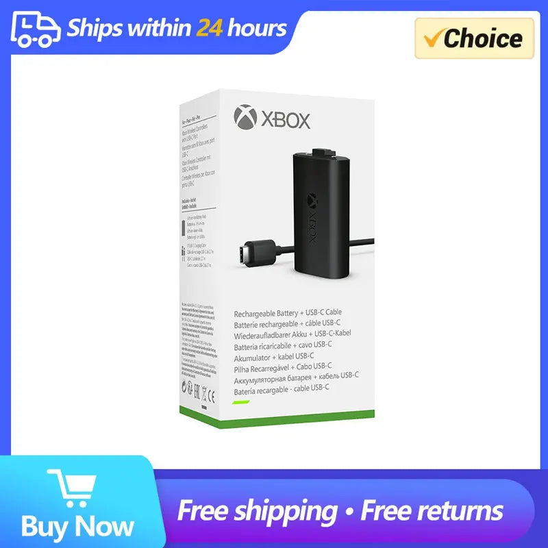 Genuine Edition Wireless Rechargeable Battery Set - Compatible with Xbox One, Series S, and Series X Controllers