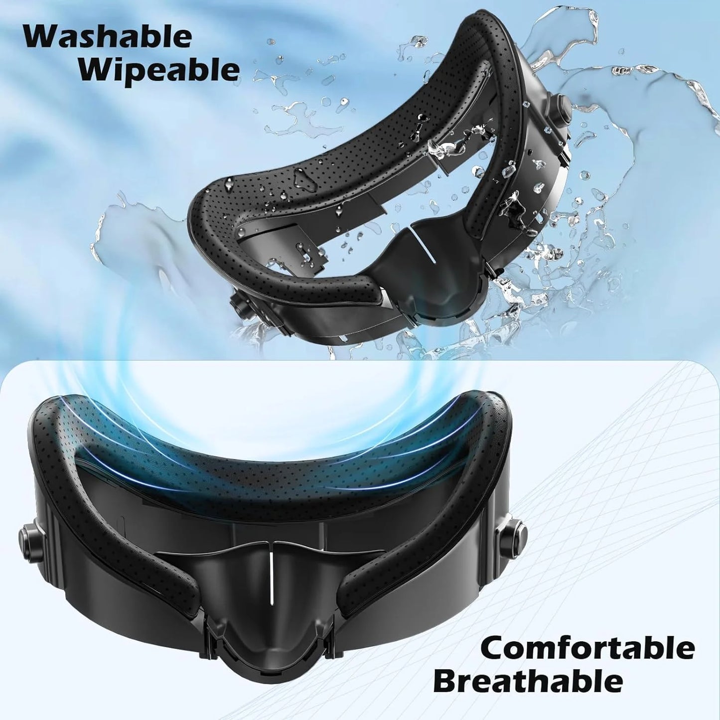 Adjustable VR Facial Interface Bracket for Meta Quest 3 – Face Cover with Anti-Light Nose Pad | Essential Meta Quest 3 Accessories