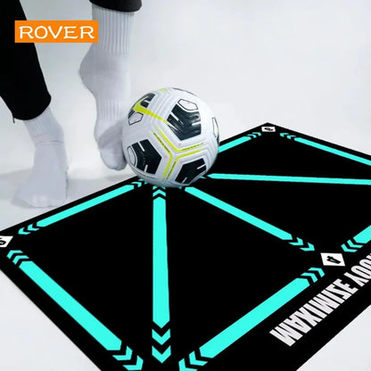 Football Training Mat - Durable, Non-Slip, Foldable Mat for Kids and Adults, Indoor and Outdoor Dribble Training Equipment