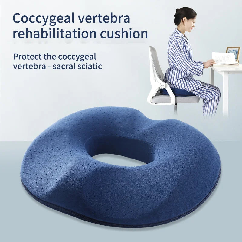 1PCS Donut Pillow - Hemorrhoid Seat Cushion, Tailbone & Coccyx Orthopedic Medical Cushion for Prostate & Memory Foam Chair