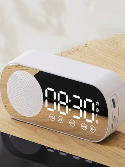 Wireless Bluetooth Speaker – Multi-Functional Mini AI Smart Alarm Clock with Loud Subwoofer