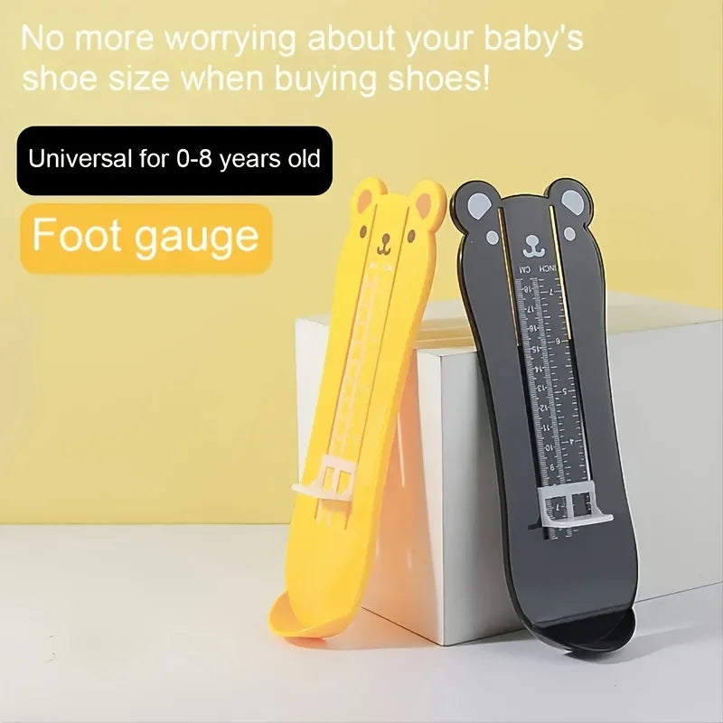 Accurate Foot Sizing for Kids: Foot Measurement Device - Gauge Shoe Sizer for Infants and Toddlers - Easy Measure for Correct Shoe Size, Essential Shoe Measuring Ruler