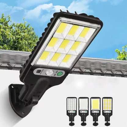 Solar Outdoor LED Wall Light - Waterproof Human Body Induction Light with 3 Modes for Garden, Terrace, Garage, Courtyard, and Street Lighting