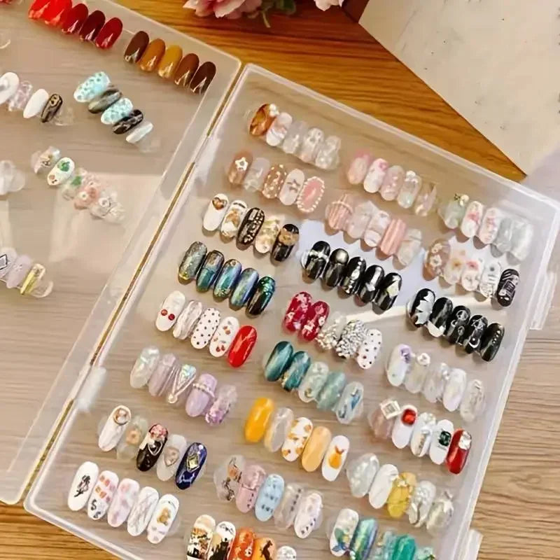 Ultimate Nail Art Display: Gel Polish, False Nails, Manicure Collector Box, Tools - Organized in Nail Tips Display Book