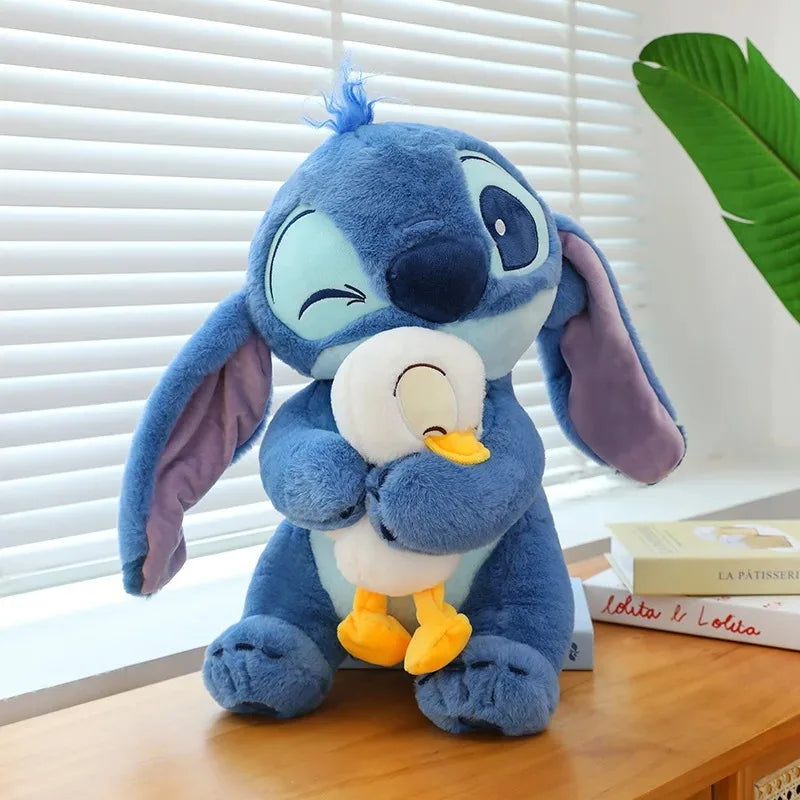 Disney Stitch Lilo Doll - Cute Duck Stitch Plush Toy, Kawaii Decoration for Christmas and Children's Birthday Gifts