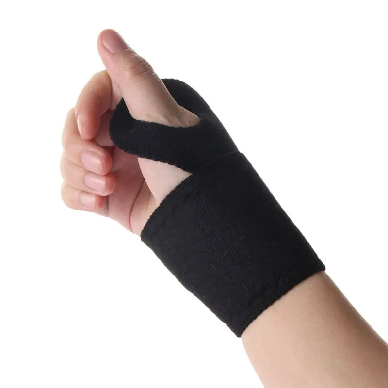 Self-Heating Wrist Band Magnetic Therapy Brace | Hand Warmer Compression Pain Relief Wristband