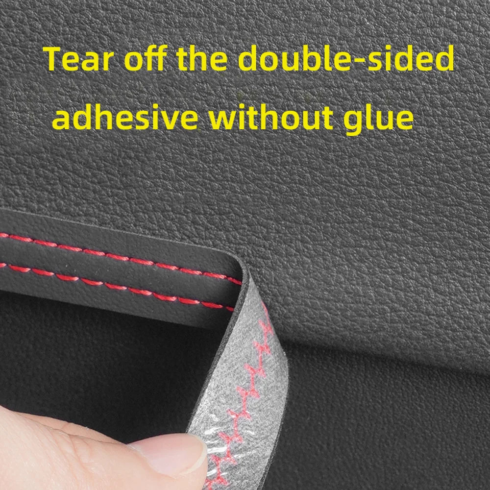 Universal Car Mouldings Trim - PU Leather DIY Braid Decorative Line Strip for Door Dashboard Sticker, Interior Car Accessories