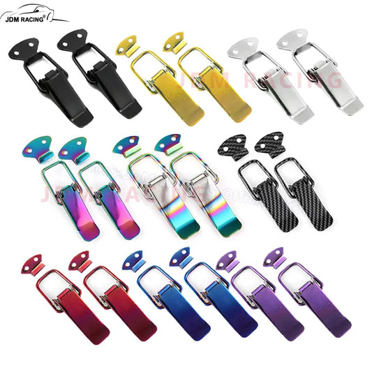 Universal Multi-color Car Bumper Pull Hooks: Small Size Fastener Clips & Fixing Locks - Quick Release Hook