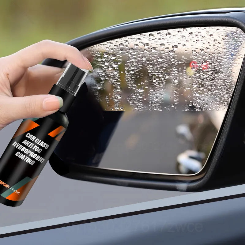 Water Repellent Spray - Anti-Rain Coating for Car Glass, Hydrophobic Liquid Windshield Mirror Mask Auto Polish Kit