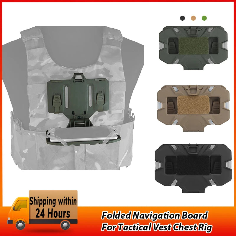 NEW Tactical Vest Phone Holder - Foldable Molle Carrier Board for 4.7" to 6.7" Screen Cell Phones