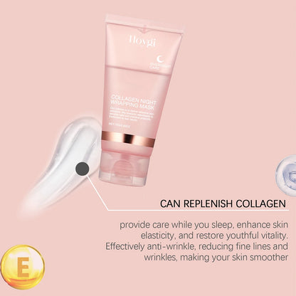 75ml Collagen Peel-Off Mask - Firming, Deep Cleansing Night Mask for Daily Face Skincare and Skin Peeling