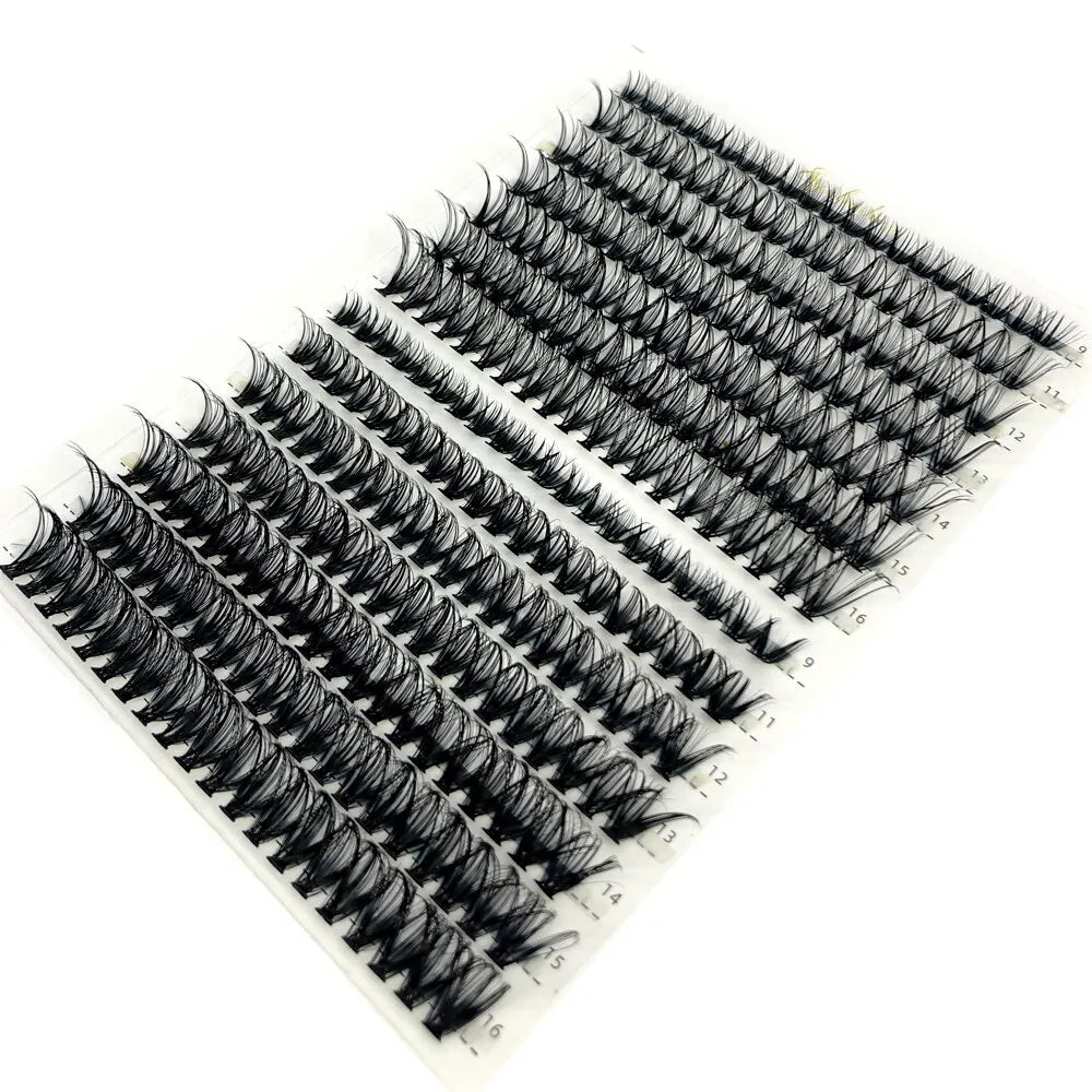 Mixed Tray Individual Lashes: 3D Russia Volume Eye Lashes - Soft, Natural Mink Cluster False Eyelashes - 30D, 40D, 60D, 80D Options