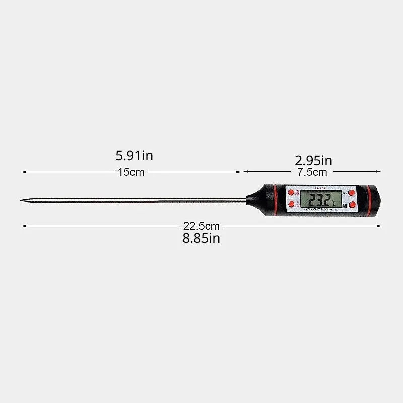 Digital Probe Kitchen Thermometer: Electronic Liquid Grill Thermometer for Food Baking