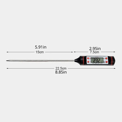 Digital Probe Kitchen Thermometer: Electronic Liquid Grill Thermometer for Food Baking