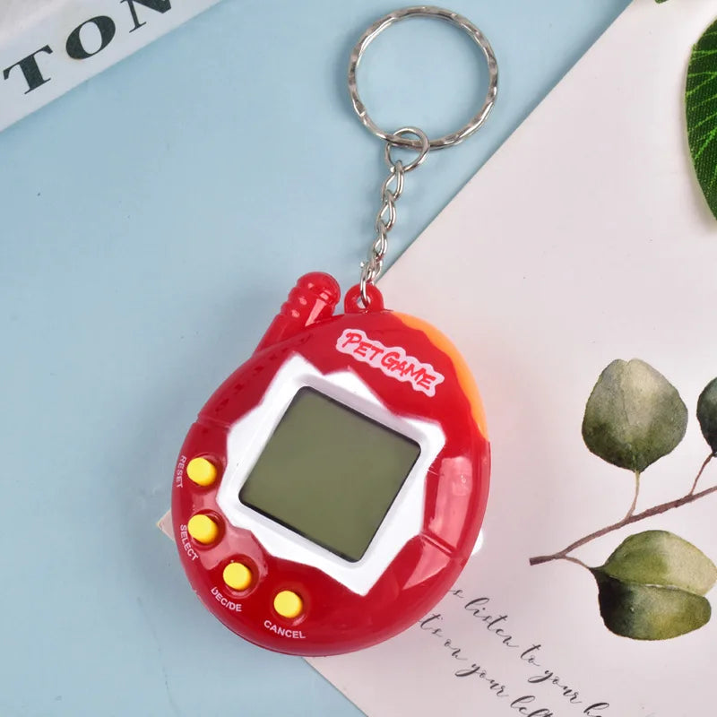 Transparent Electronic Tamagotchi Pet - 168 Pets in One, Virtual Cyber Digital Toy, Nostalgic Pixel Fun Play