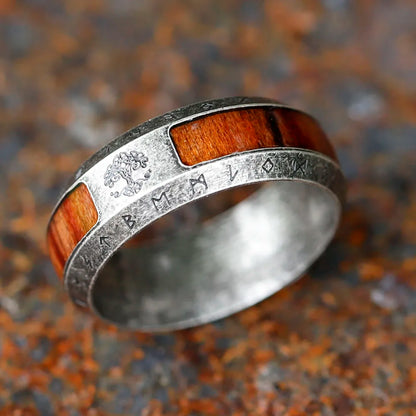 2023 NEW Vintage Men’s Stainless Steel Viking Tree of Life Ring - Unique Amulet Jewelry, Personality Gift