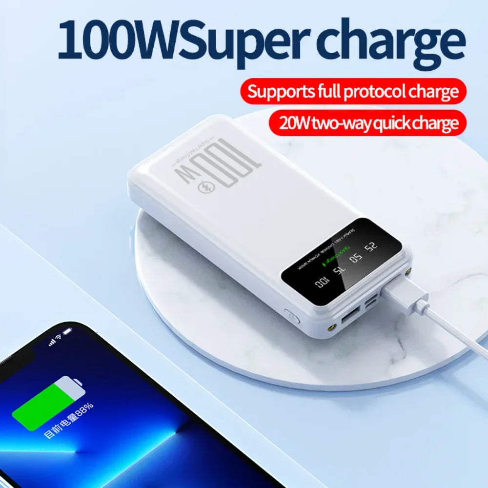 Xiaomi 50000mAh Power Bank – 100W Fast Charging Portable Charger for iPhone, Huawei, Samsung