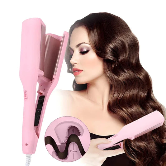 Electric Curling Iron with Automatic Lambswool, Curling Tool, Long Lasting, Styling, French Styling, Rotating, EU\US Plug