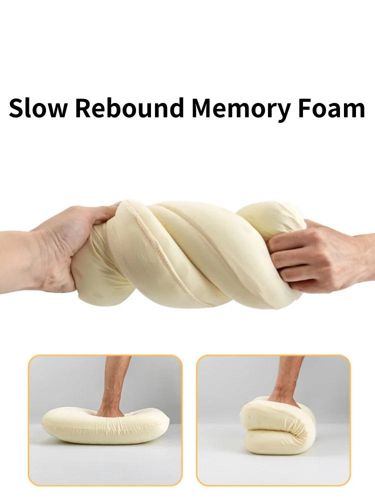 Memory Foam Outdoor Camping Pillow – Portable Cervical and Travel Pillow for Lunch Breaks, Slow Rebound