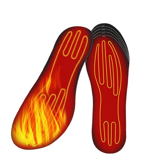 USB Rechargeable Heated Insoles, Customizable Size 35-46 - Electric Heating Shoe Pads for Skiing & Winter, Foot Warmers