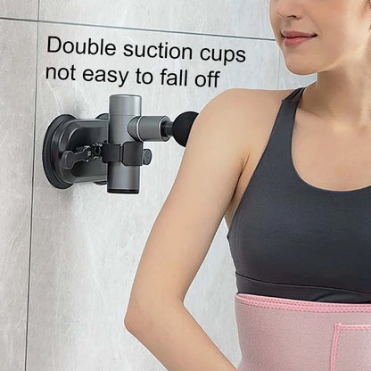 Massage Gun Bracket: Double Suction Cup for Strong Adsorption, Hands-Free Fascia Gun Holder - Convenient Massager Accessory