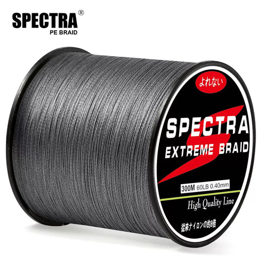 Spectra 300M PE Braided Fishing Line: Super Strong Japanese Multifilament Sea Fishing Line - Available in 10LB-80LB Carp and Trout Line