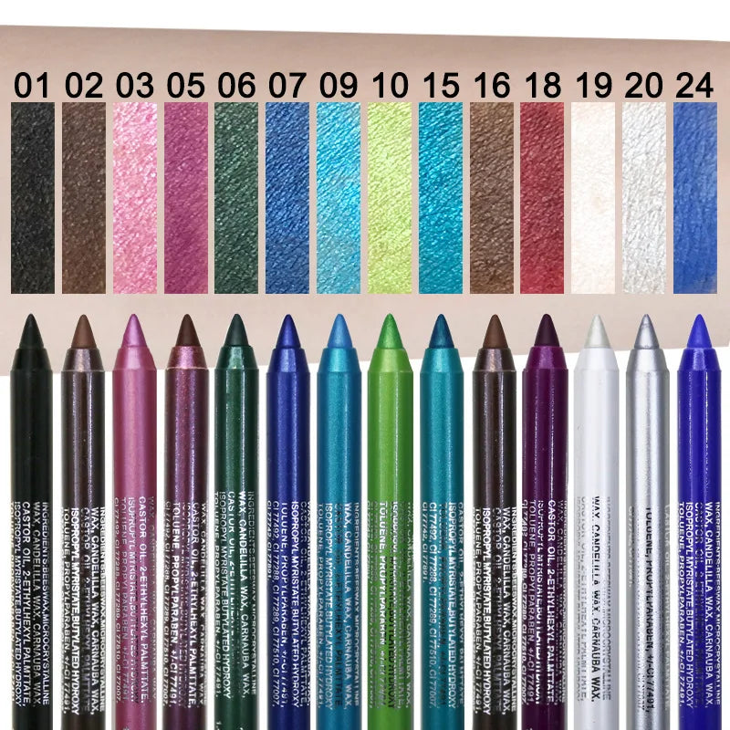 Long-Lasting Waterproof Eyeliner Pencil – Non-Blooming Pigment Eyeshadow Eye Liner Pen for Women, Fashion Makeup Tool