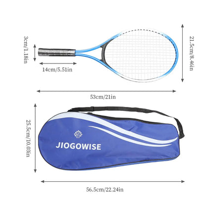 2 Piece Tennis Racket Set with Tennis Bag - 21'' Racquets for Youth Beginners, Outdoor Sports and Exercise