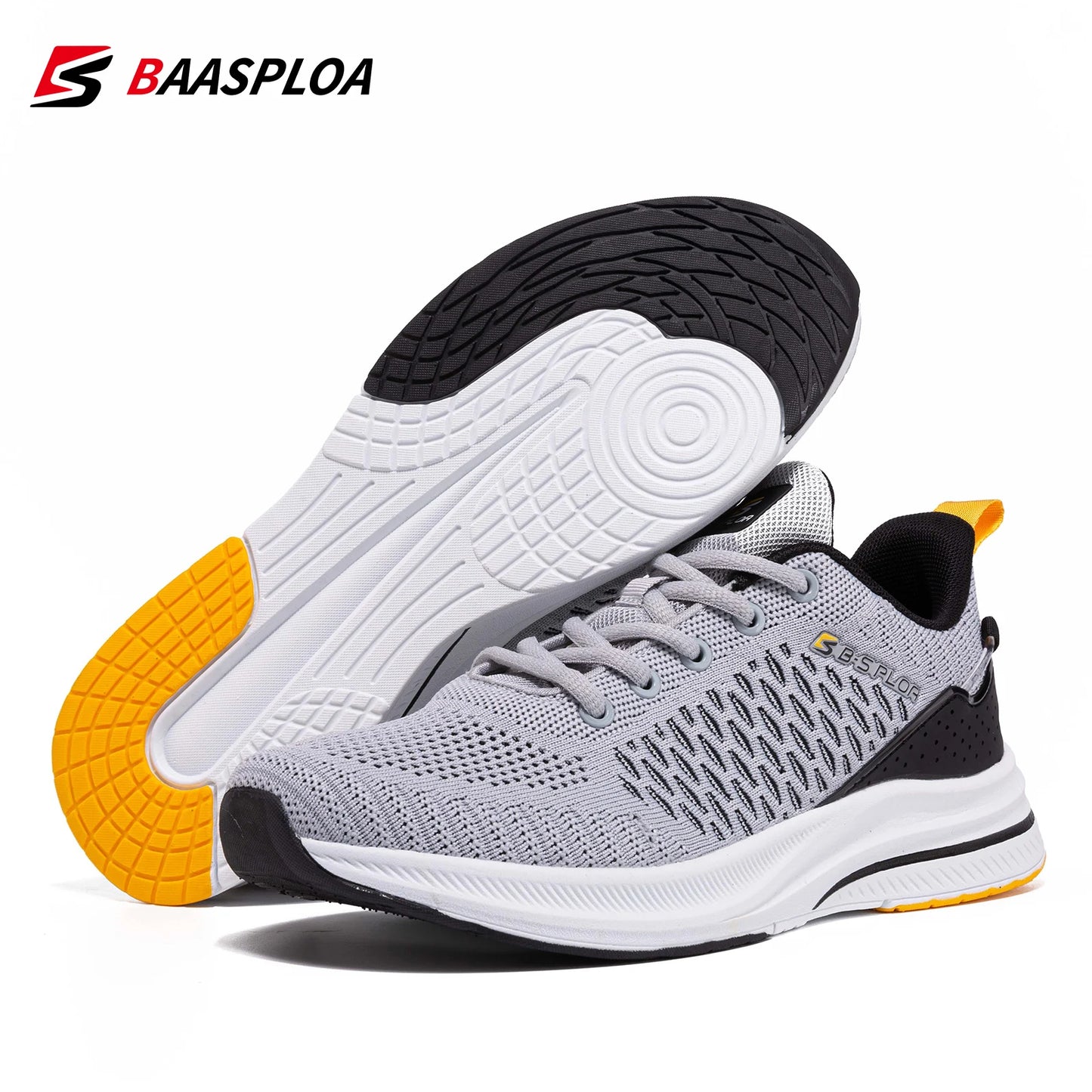 Baasploa 2022 Lightweight Running Shoes for Men – Designer Mesh Casual Sneakers, Lace-Up Outdoor Sports Tennis Shoes