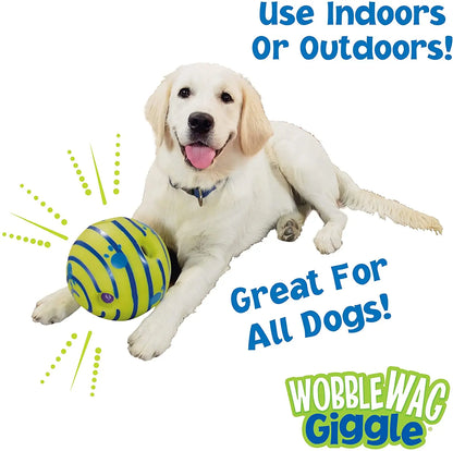 Wobble Wag Giggle Glow Ball: Interactive Dog Toy with Fun Sounds - As Seen On TV, Pets Know Best