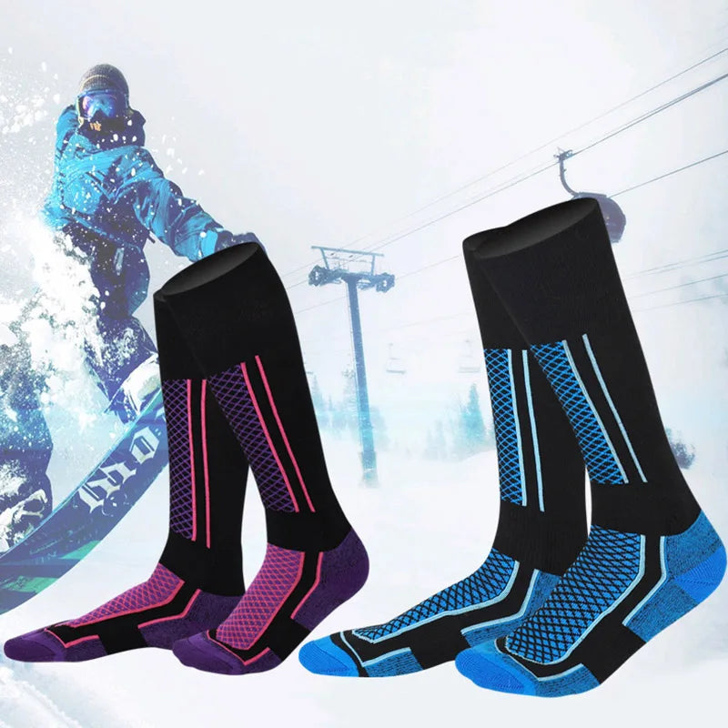 Winter Warm Ski Socks - Thickened Hiking Stockings for Men, Women and Kids - Anti-Cold High Sports Outdoor Gear