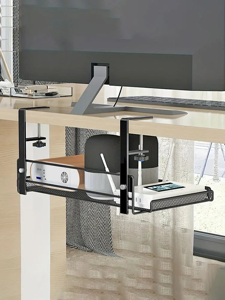 Steel Under Desk Cable Management Tray: No-Drill Organizers for Efficient Wire Management