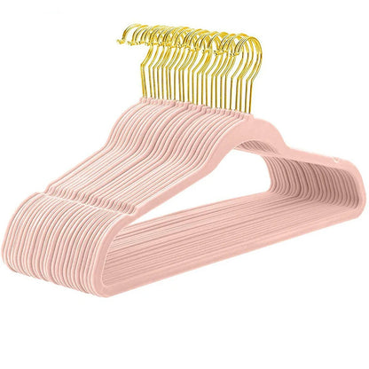 10/20pcs Velvet Non-Slip Clothing Hangers - Flocked Coat & Hakama Organizer for Room Storage and Clothes Care