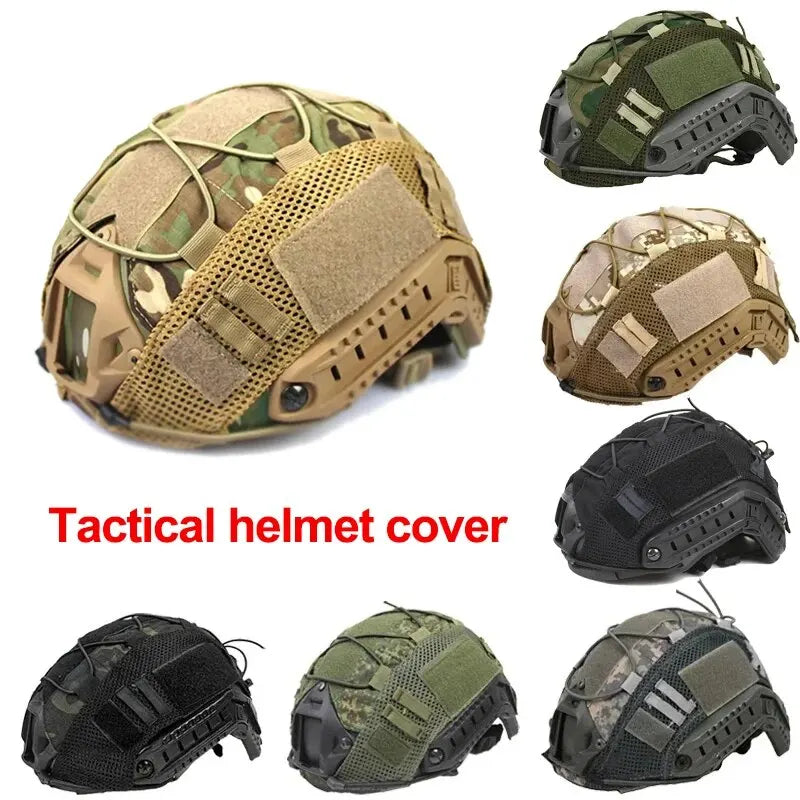 1pc FAST Helmet Cover - Airsoft Paintball Cover for Fast MH PJ BJ Helmets, Cycling Net Accessories