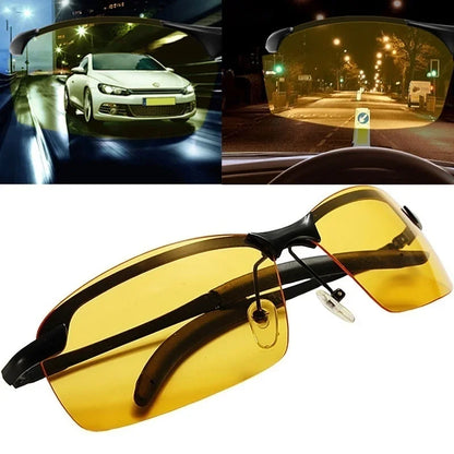 Anti-UV Night Vision Cycling Sunglasses - Polarized Day and Night Driving Glasses for Men